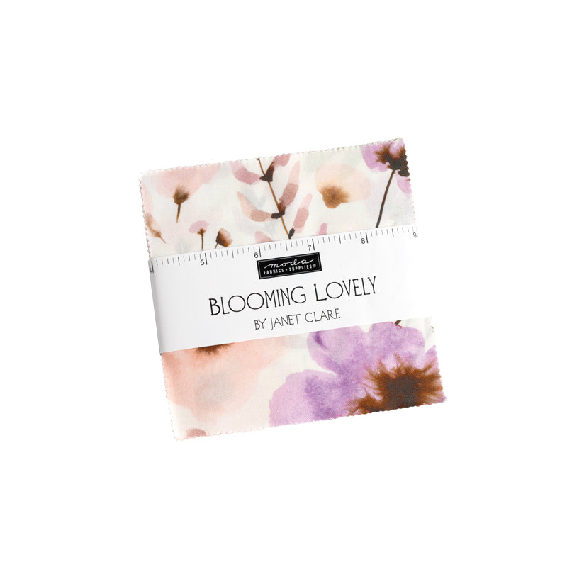 Blooming Lovely by Janet Clare for Moda. Charm Pack- 42 Assorted 5" Squares. 