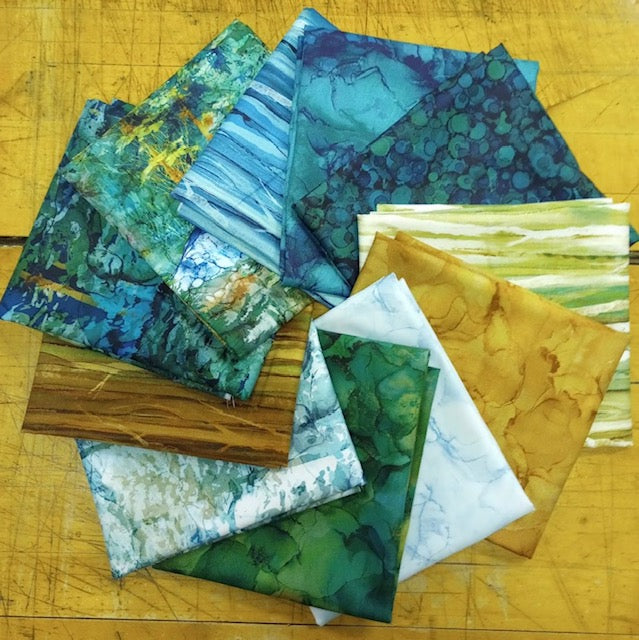 Cedarcrest Falls by Deborah Edwards and Melanie Samra for Northcott Fabrics. Fat Quarter Bundle of 11 pieces.