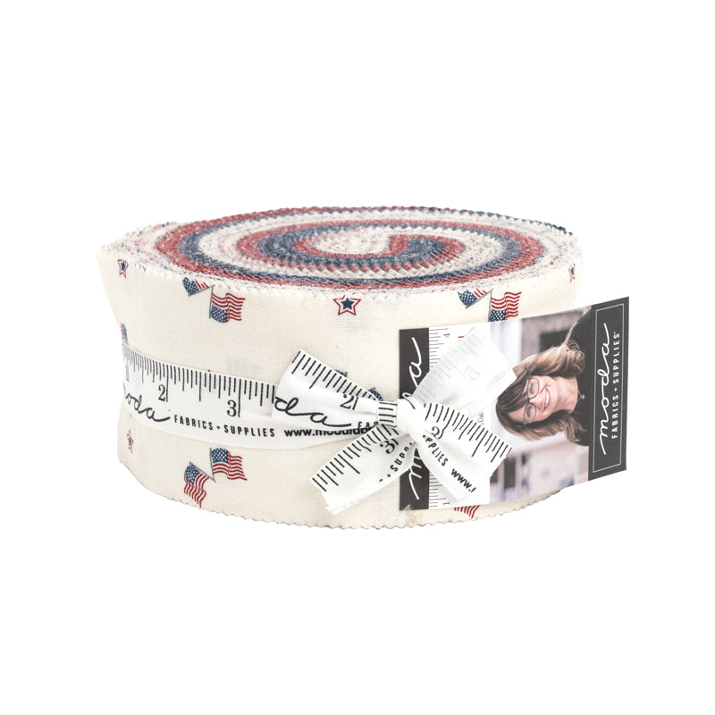 American Gatherings II Jelly Roll - 42 Assorted SKUs of 2 1/2 " Strips. Fabric