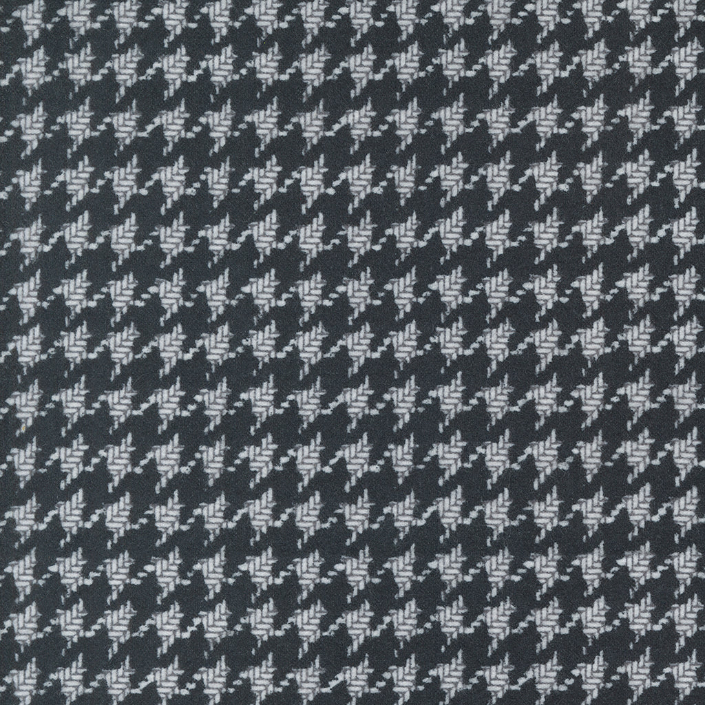 Farmhouse Flannels III by Lisa Bongean of Primitive Gatherings for Moda. Black Top Road - Black and White Houndstooth Plaid