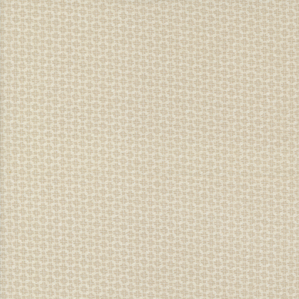 Farmhouse Flannels III by Lisa Bongean of Primitive Gatherings for Moda. Cream- Cream-Colored Tic Tac Blender Design