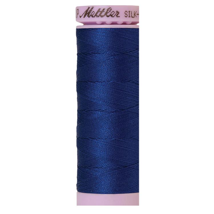 Silk-Finish 50wt Solid Cotton Thread by Mettler. Imperial Blue