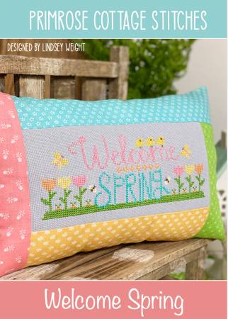 Welcome Spring pattern by Lindsey Weight of Primrose Cottage Stitches.