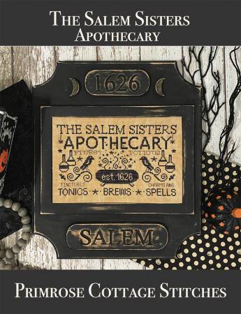 The Salem Sisters Apothecary pattern by Lindsey Weight for Primrose Cottage Stitches.