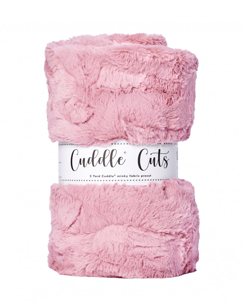 2 Yard Cut Cuddle Solid by Shannon Fabrics. Rosequartz Pink