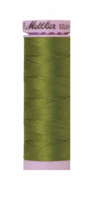Silk-Finish 50wt Solid Cotton Thread by Mettler. Moss Green