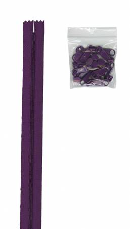 Zippers by the Yard by ByAnnie. Tahiti Purple