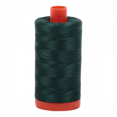 Cotton Thread by Aurifil. Medium Spruce - 50 wt. 2 ply.