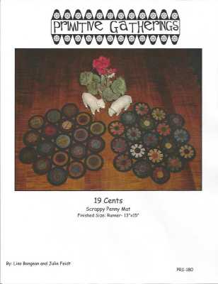 19 Cents pattern by Lisa Bongean & Julie Feidt for Primitive Gatherings. 