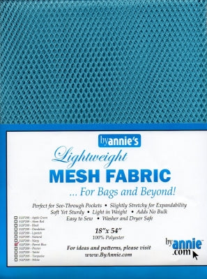 Lightweight Mesh Fabric by ByAnnie. Parrot Blue