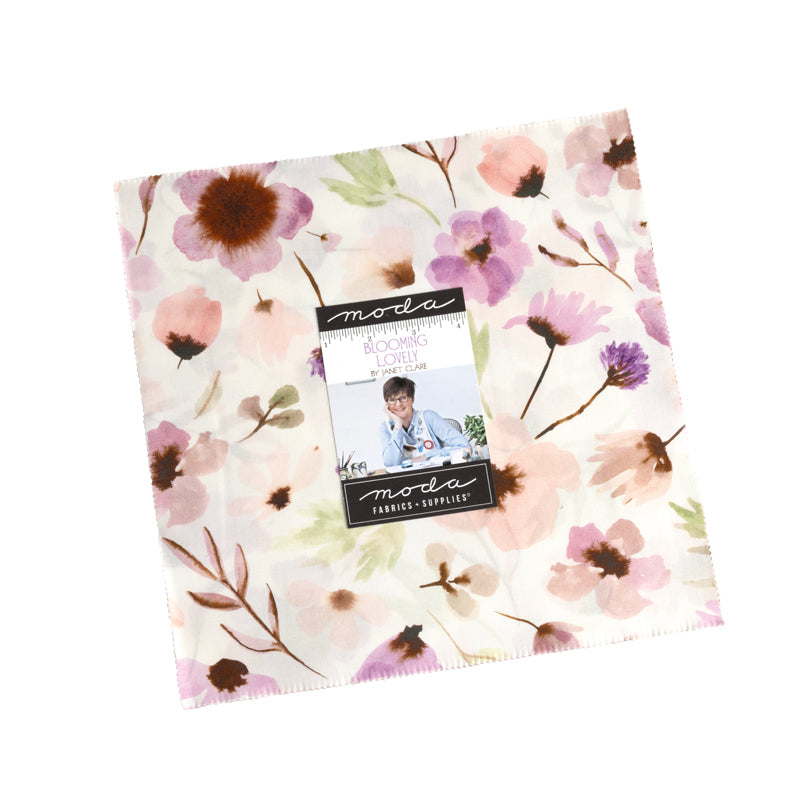 Blooming Lovely by Janet Clare for Moda. Layer Cake- 42 Assorted 10" Squares. 
