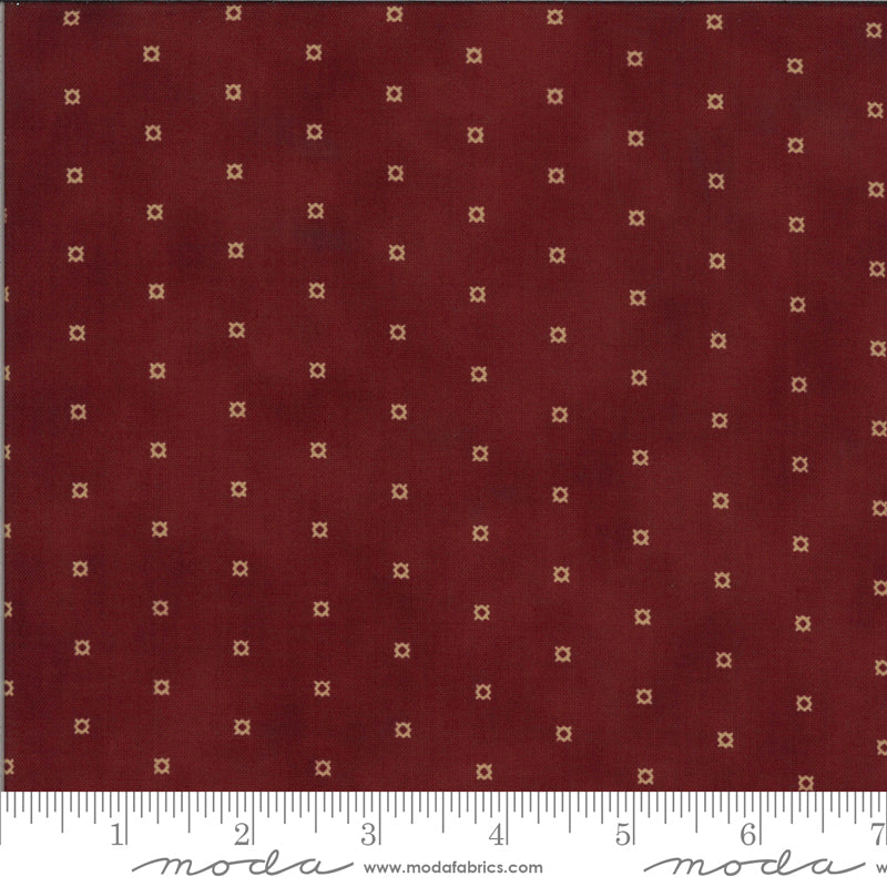 Redwork Gatherings by Primitive Gatherings for Moda. Dark Red