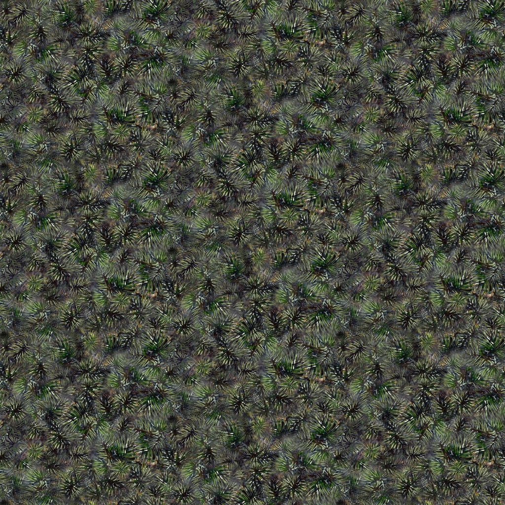 Pine Boughs - Richly Textured Fabric of Dark Green Pine Boughs.  Fabric