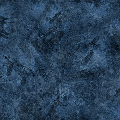 Forest, Field, and Stream by Morris Creative Group for QT Fabrics. Wildlife Tonal Ocean