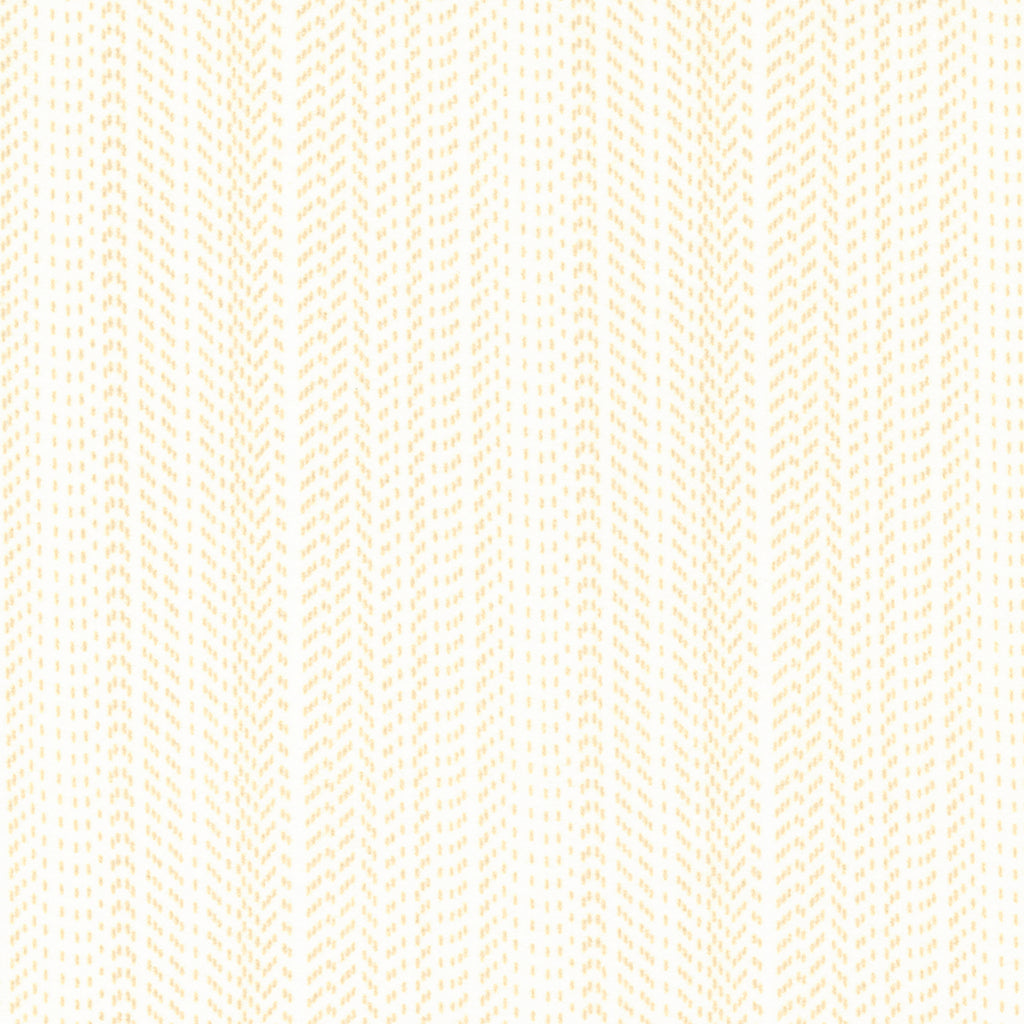 White flannel fabric with a dotted stripe pattern done in a sandy tan.