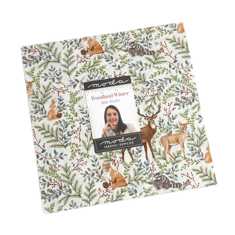 Woodland Winter by Deb Strain for Moda. Layer Cake - 42 Assorted 10" Squares.