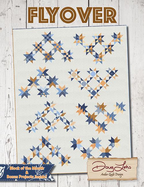 Flyover pattern by Doug Leko of Antler Quilt Design.