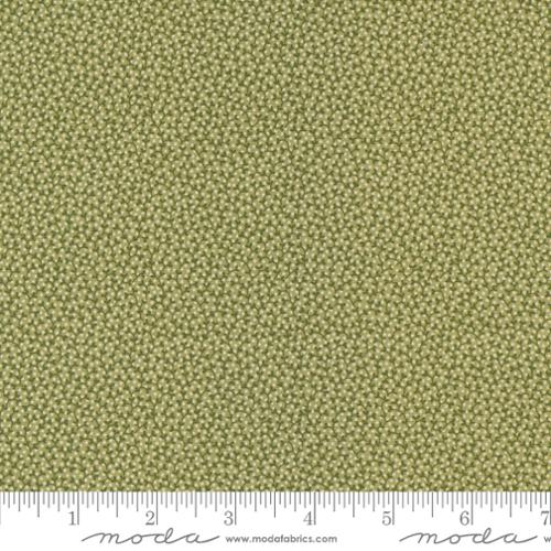 Goodnight Irene by Betsy Chutchian for Moda. Moss - Dark Ivy Green Vining and White Dots on a Lighter Spring Green Background.