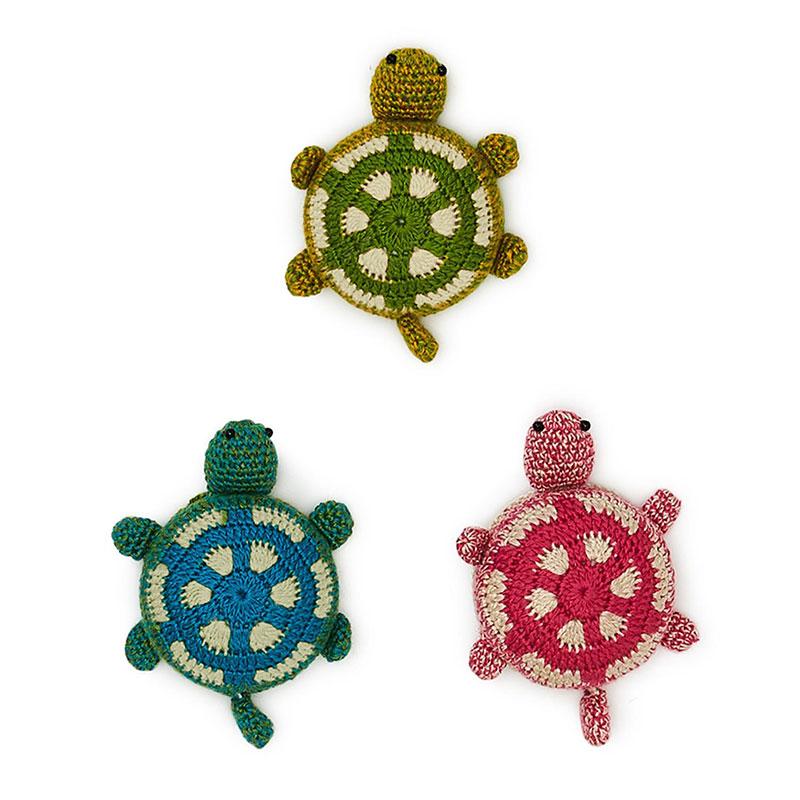 Crocheted Tape Measure Turtle from Twos Company Inc.
