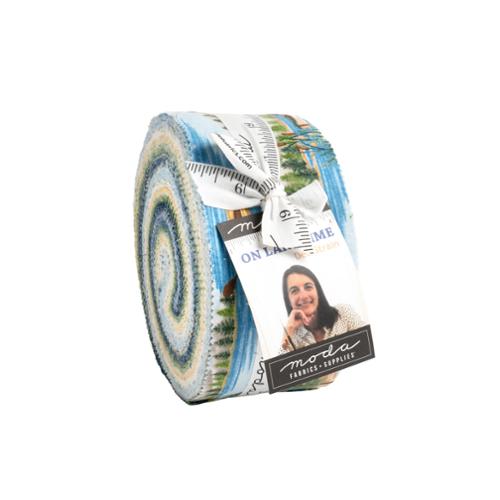 On Lake Time by Deb Strain for Moda Fabrics. Jelly Roll- 40 Assorted 2.5 inch Strips