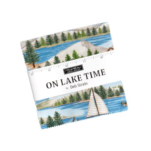 On Lake Time by Deb Strain for Moda Fabrics. Charm Pack - 42 Assorted 5 inch Squares