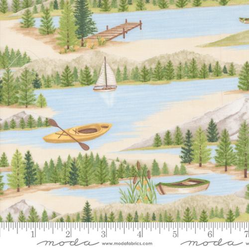 On Lake Time by Deb Strain for Moda Fabrics. Cloud White