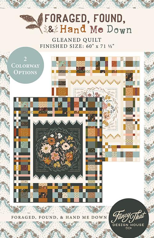 Gleaned Quilt pattern by Stephanie Sliwinski of Fancy That Design House. Finished Size: 60 inch x 71 1/2 inch
