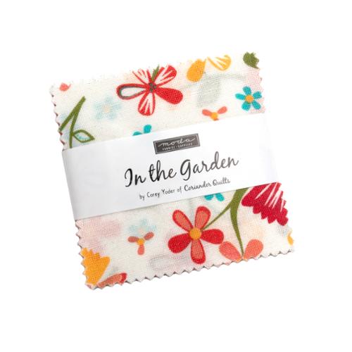 In the Garden by Corey Yoder of Coriander Quilts for Moda. Mini Charm Pack (42 2 1/2 inch Squares)