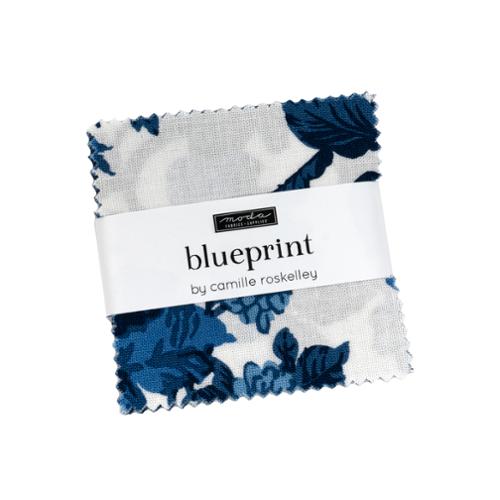 Blueprint by Camille Roskelley for Moda. Mini Charm Pack (42 2.5 Inch Squares)