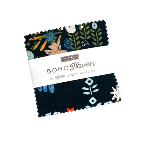 Boho Haven by Fancy That Design House for Moda. Mini Charm (42 2.5 Inch Squares)
