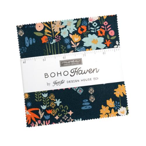 Boho Haven by Fancy That Design House for Moda. Charm Pack (42 5 Inch Squares)