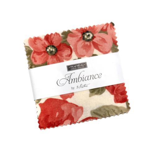 Ambiance by 3 Sisters for Moda. Mini Charm Pack (42 2.5 Inch Squares)