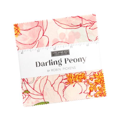 Darling Peony by Robin Pickens for Moda. Charm Pack (42 5 Inch Squares)