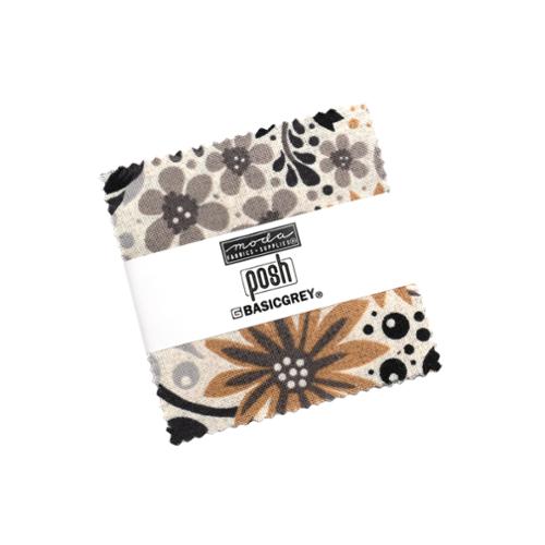 Posh by BasicGrey for Moda. Mini Charm Pack (42 2.5 Inch Squares)