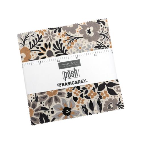 Posh by BasicGrey for Moda. Charm Pack (42 5 Inch Squares)