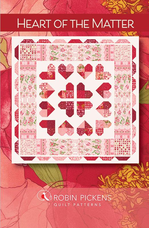 Heart of the Matter Kit designed by Robin Pickens of Robin Pickens Quilt Patterns. 