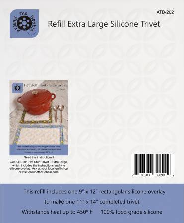 Refill Silicone Trivet and Pot Holder by Lisa Amundson for Around the Bobbin. Extra Large