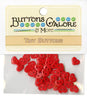 Minis Red Heart Buttons by Buttons Galore and More. 1/4 inch with 2 hole