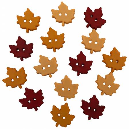 Hello Autumn Buttons of the Autumn Collection by Buttons Galore. 3/4 inch -2 Hole