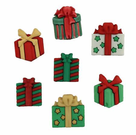 Christmas Joy Buttons by Buttons Galore. 3/4 inch to 7/8 inch