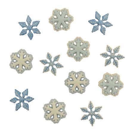 I Love Snow Buttons by Buttons Galore. 3/4 inch