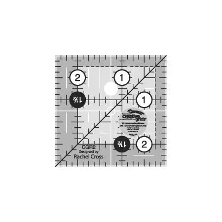 Square Ruler by Creative Grids. 2 1/2 Inch