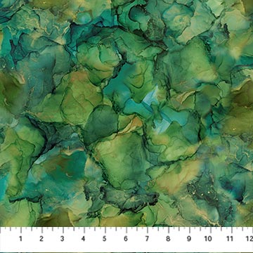 Cedarcrest Falls by Deborah Edwards and Melanie Samra for Northcott Fabrics. Green Wash - A Green Watercolor-esque Pattern. 