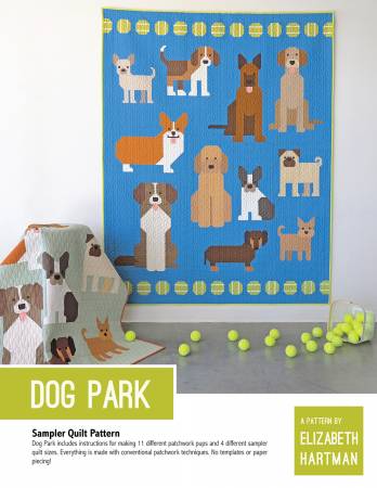 Dogs Park Quilt Pattern by Elizabeth Hartman