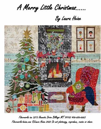 A Merry Little Christmas Collage pattern by Laura Heine for Fiberworks Inc.