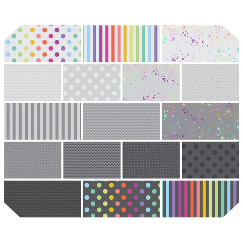 True Colors Graywork by Tula Pink for FreeSpirit Fabrics. Charm Pack(42 5 Inch Squares)