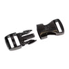 1" Side Release Buckle - Set of One by ByAnnie.Black Metal