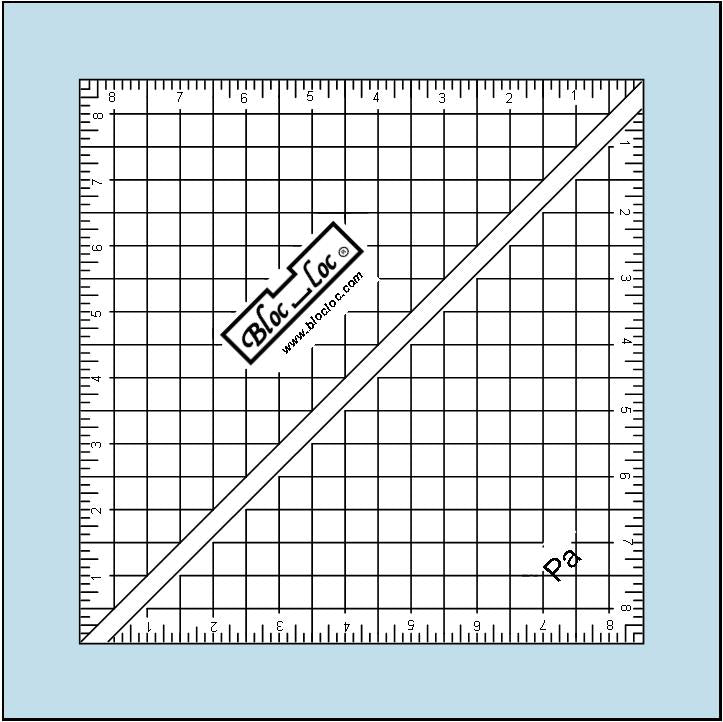 Bloc Loc Ruler 8.5 inch great for squaring up half-square triangles.