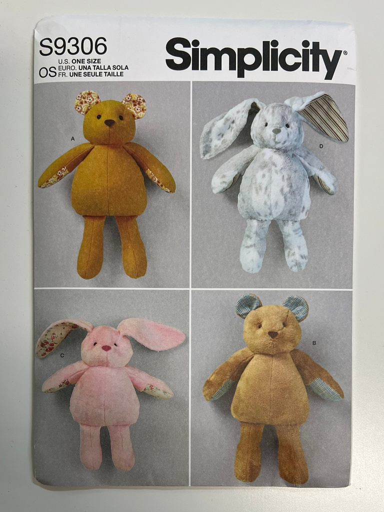 Plush Bears and Bunnies pattern by Simplicity.