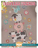 Farmyard Friends Cross Stitch pattern by Lori Holt of Bee in my Bonnet Designs for It's Sew Emma. Stitch count: 120w x 180h